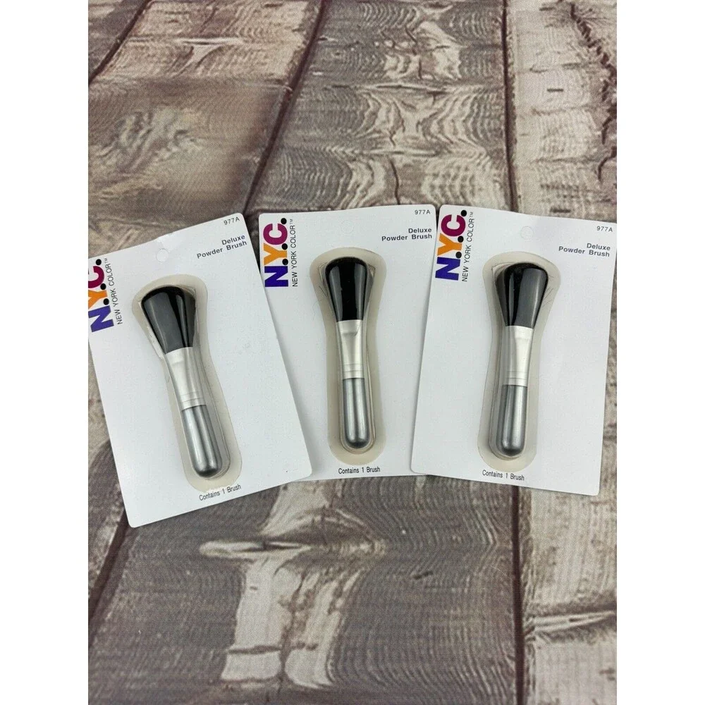 3-Pack New Sealed NYC New York Color Deluxe Powder Brush - Bonus Gift